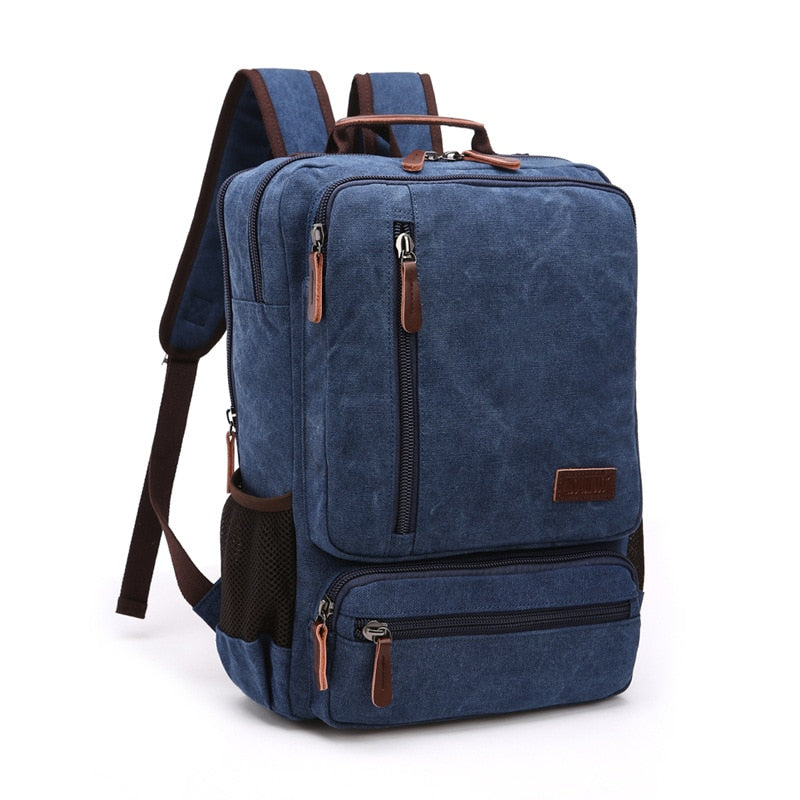 Mochila de Lona Masculina com compartimento para Notebook