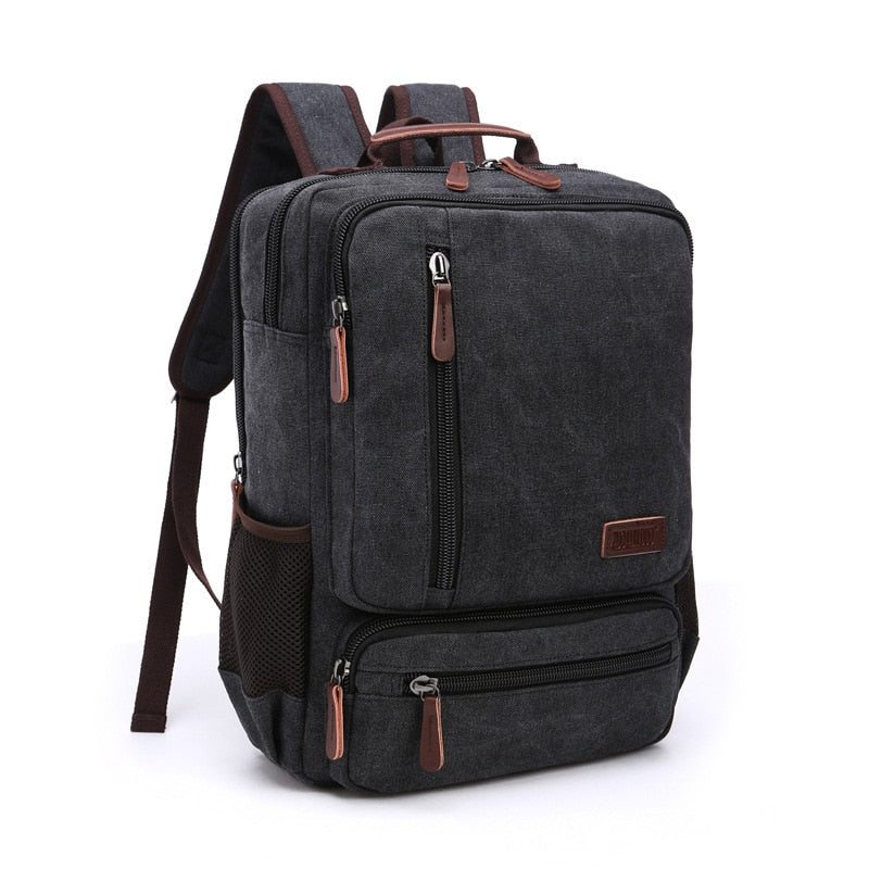 Mochila de Lona Masculina com compartimento para Notebook