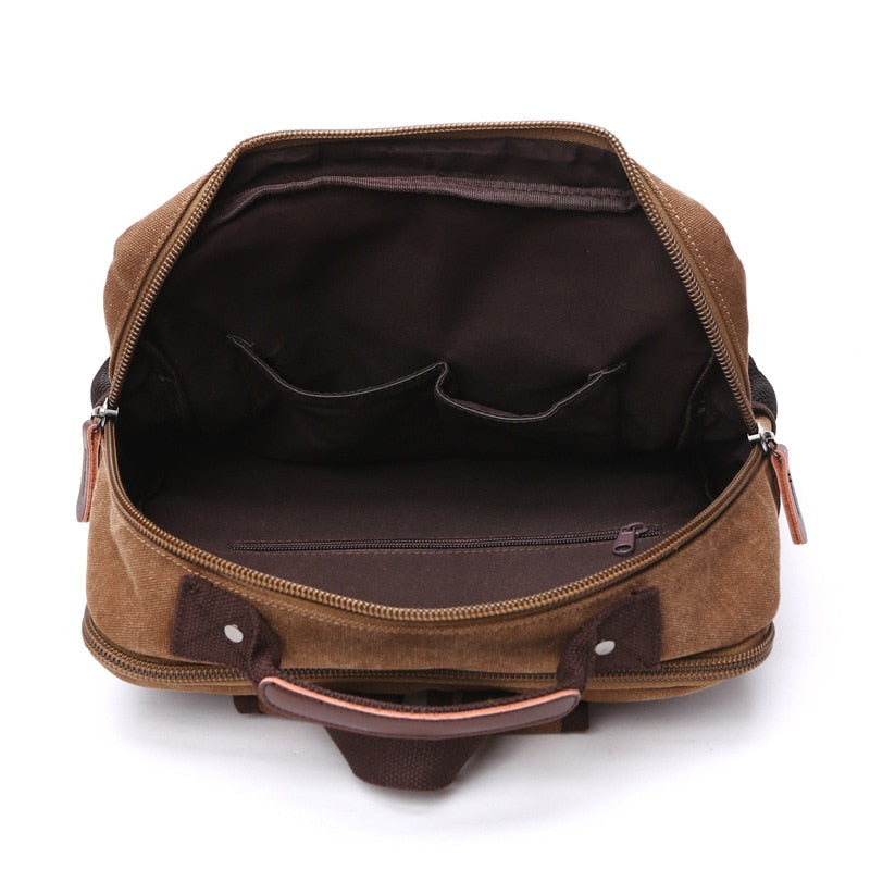 Mochila de Lona Masculina com compartimento para Notebook