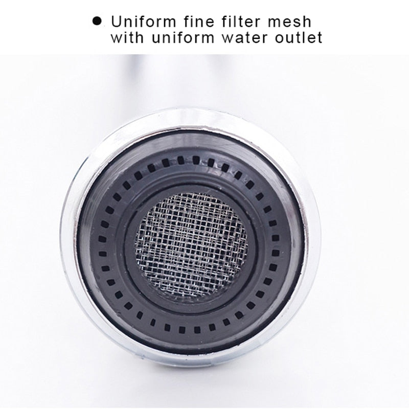 Kitchen Faucet Water Stainless Steel shower Saving High Pressure Nozzle Tap Adapter Bathroom Sink Spray Bathroom Shower 360 Degr