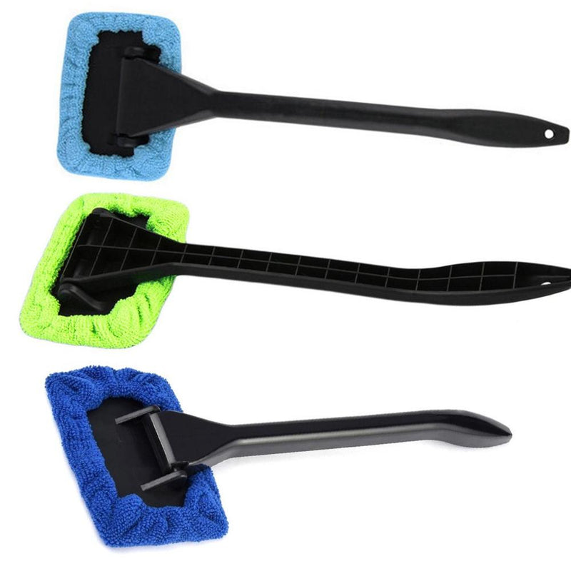 Microfiber Car Window Cleaner Long Handle Car Wash Car Brush Window Windshield Wiper Cleaner Car Cleaning Tool