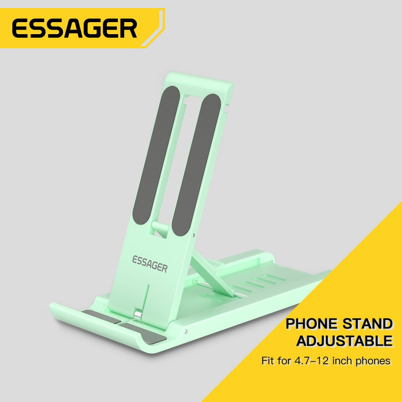 Essager Portable Desktop Holder Foldable Mini Moblie Phone Stand For iphone 13 Pro Max iPad Xiaomi Desk Bracket Portable Stand