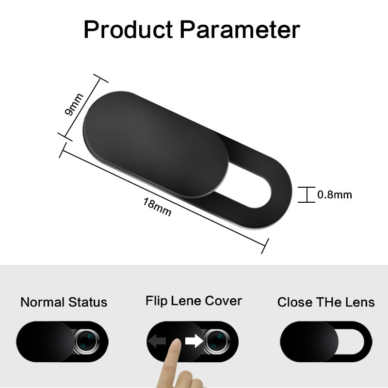 Camera Cover Shutter Magnet Slider Plastic Webcam Cover for Pad Tablet Web Laptop Pc Camera Mobile Phone Lenses Privacy Sticker