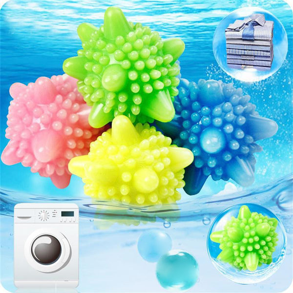 10pcs household laundry ball stain removal and cleaning anti-tangle washing machine magic stain removal solid friction wash ball