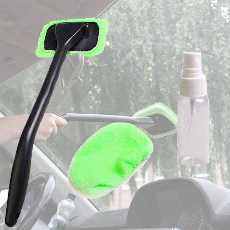 Microfiber Car Window Cleaner Long Handle Car Wash Car Brush Window Windshield Wiper Cleaner Car Cleaning Tool