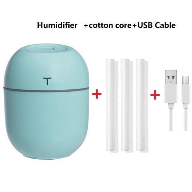 New 220ML Mini Air Humidifer Portable Ultrasonic Aroma Essential Oil Diffuser USB Mist Maker Aromatherapy Humidifiers for Home