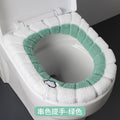 Universal Toilet Seat Cushion Thick Plush O-shaped Toilet Seat Toilet Cover With Handle Nordic Bathroom Accessories