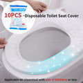 Universal Toilet Seat Cushion Thick Plush O-shaped Toilet Seat Toilet Cover With Handle Nordic Bathroom Accessories