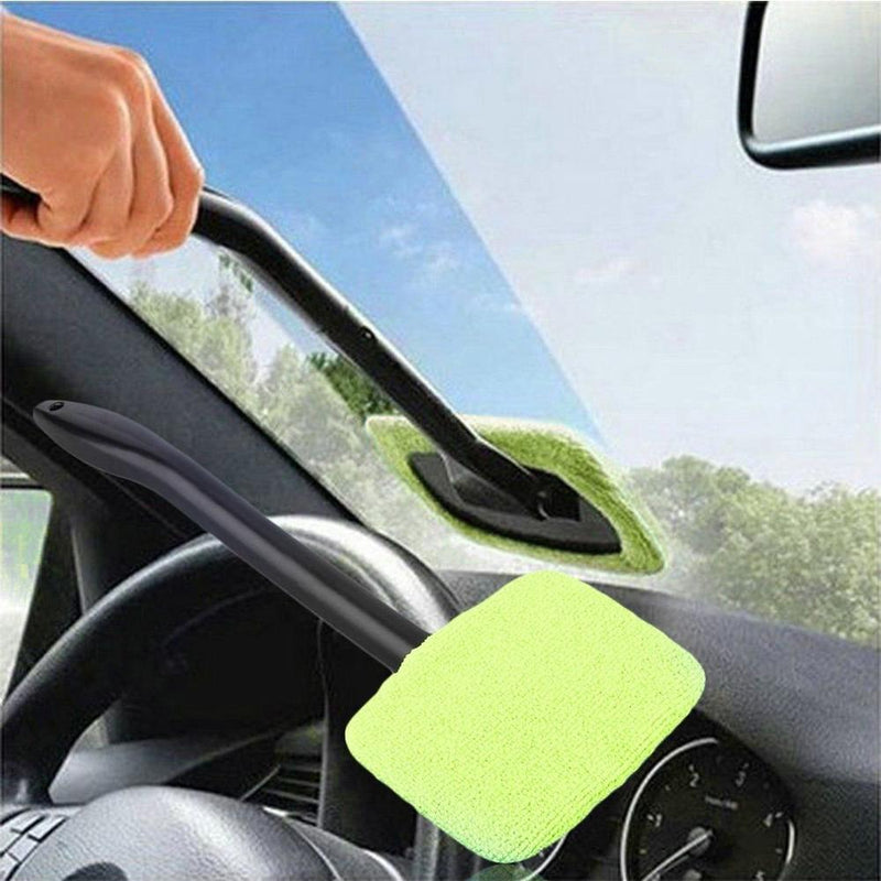 Microfiber Car Window Cleaner Long Handle Car Wash Car Brush Window Windshield Wiper Cleaner Car Cleaning Tool