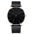 2022 Minimalist Men's Fashion Ultra Thin Watches Simple Men Business Stainless Steel Mesh Belt Quartz Watch relogio masculino