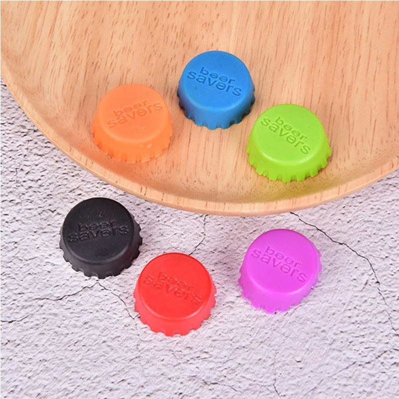 Reusable Silica Gel Bottle Cap Sealed Beer Cap Vinegar Soy Sauce Bottle Soda Cola Cap Wine Protective Stopper