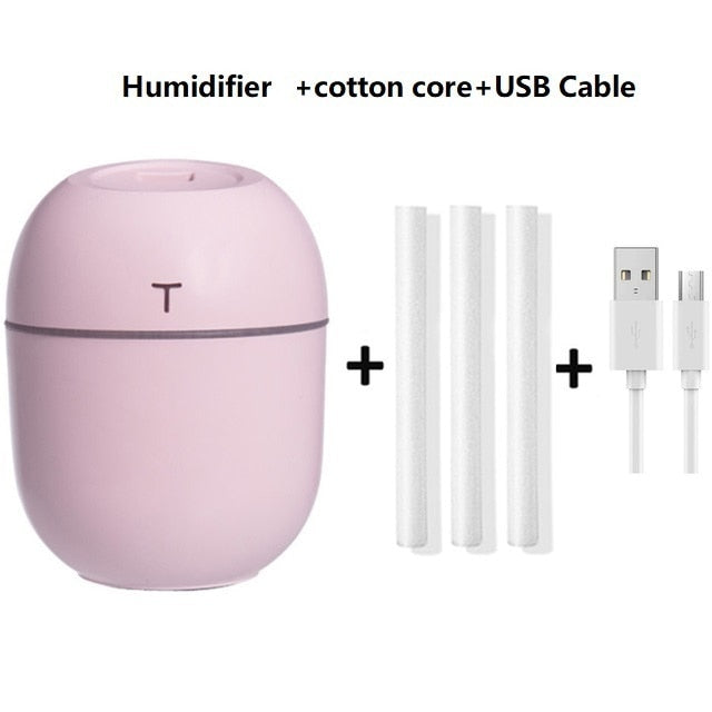 New 220ML Mini Air Humidifer Portable Ultrasonic Aroma Essential Oil Diffuser USB Mist Maker Aromatherapy Humidifiers for Home