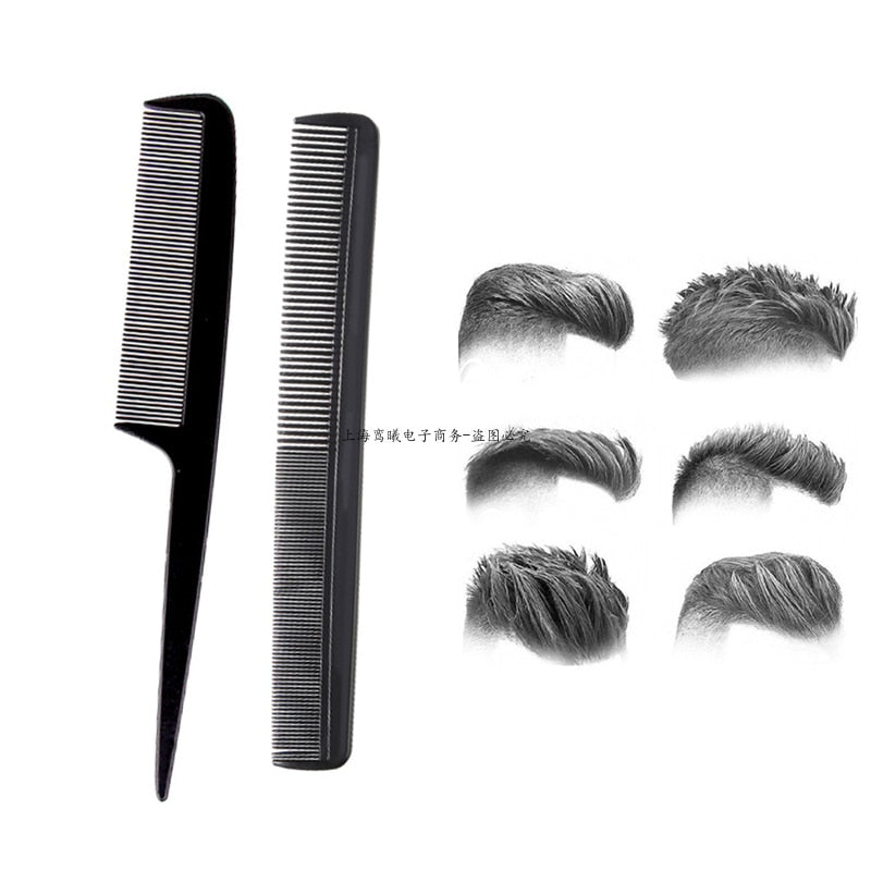 2pcs Men's Beard Shaping Styling Template Comb Transparent Beards Combs Beauty Tools for Hair Beard Trim Templates Hairstyles