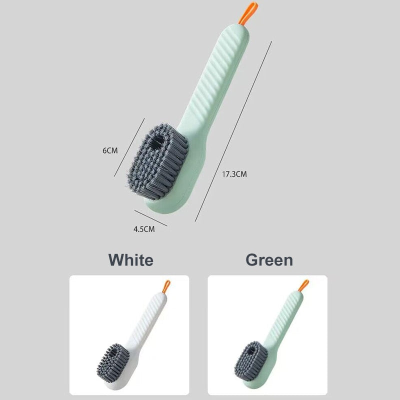 Cleaning Brush Soft Bristled Liquid Shoe Brush Long Handle Brush Clothes Brush Shoe Clothing Board Brush Household Cleaning Tool