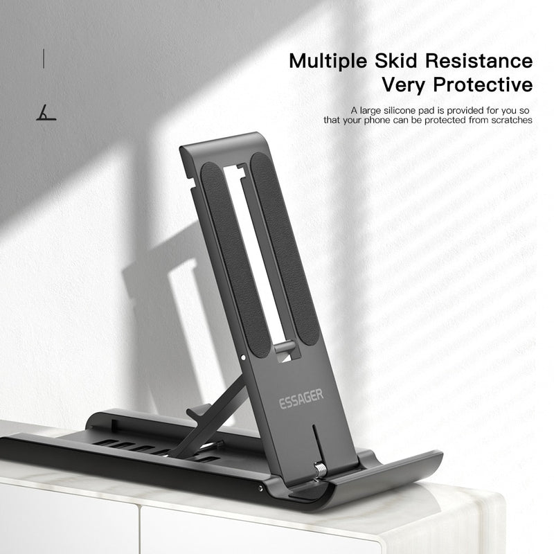 Essager Portable Desktop Holder Foldable Mini Moblie Phone Stand For iphone 13 Pro Max iPad Xiaomi Desk Bracket Portable Stand