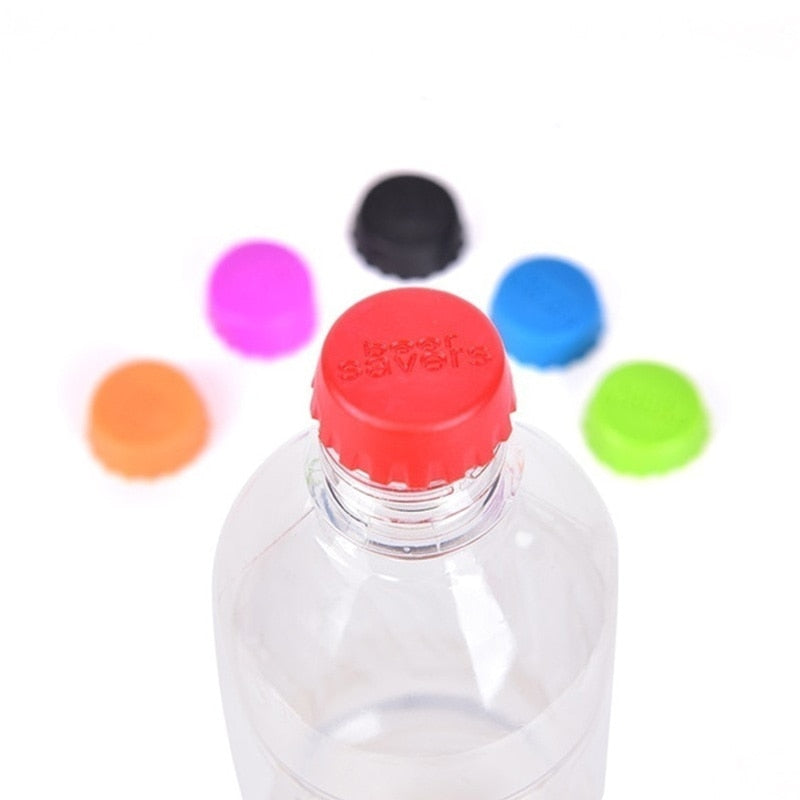 Reusable Silica Gel Bottle Cap Sealed Beer Cap Vinegar Soy Sauce Bottle Soda Cola Cap Wine Protective Stopper