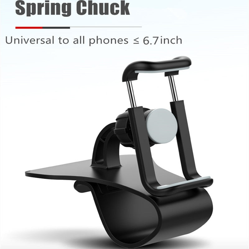 Universal Dashboard Car Phone Holder Easy Clip Mount Stand GPS Display Bracket Car Holder Support For iPhone 8 X Samsung XiaoMi