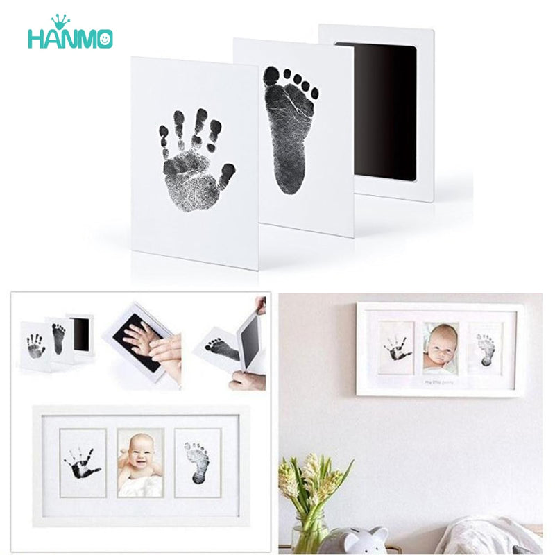 Newborn Hand And Footprint Kit Ink Pads Photo Frame Handprint Toddlers Souvenir Accessories Safe Baby DIY Gift Pet Dog Paw Print